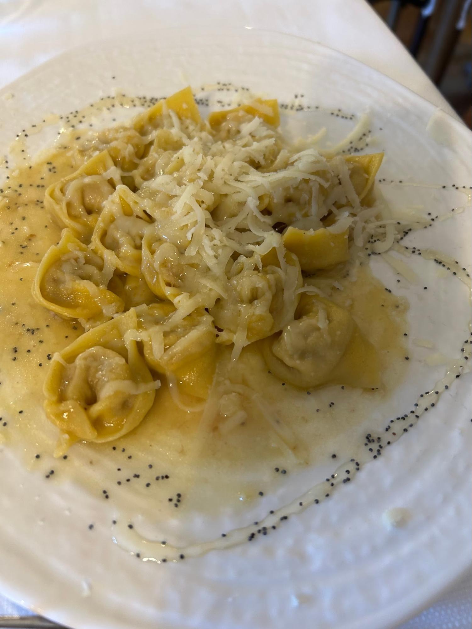 Fresh pasta from an Italian trattoria