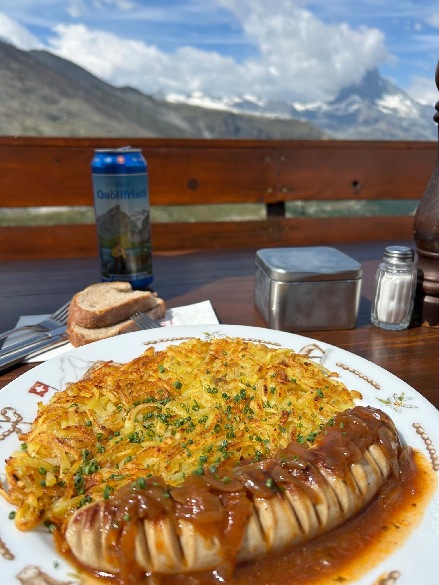Alpine restaurant view